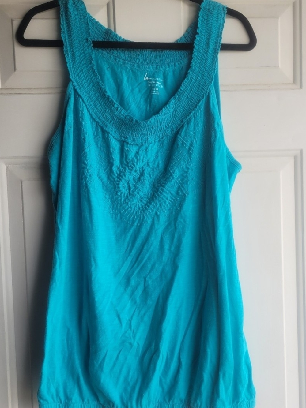 Lane Bryant Turquoise Scoop Neck Tank Top